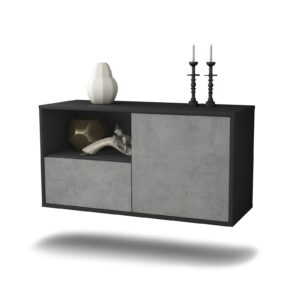 Lowboard Phoenix, Beton, hängend (92x49x35cm)