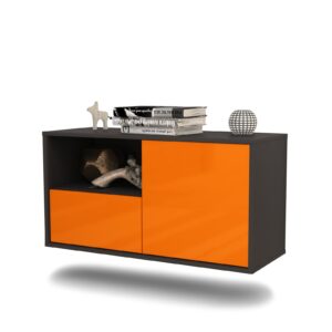 Lowboard Phoenix, Orange, hängend (92x49x35cm)
