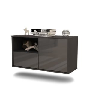 Lowboard Phoenix, Grau, hängend (92x49x35cm)