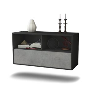 Lowboard San Antonio, Beton, hängend (92x49x35cm)