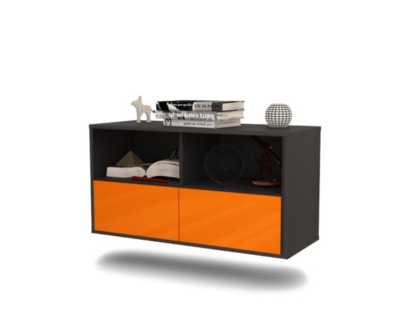 Lowboard San Antonio, Orange, hängend (92x49x35cm)