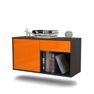 Lowboard Jacksonville, Orange, hängend (92x49x35cm)