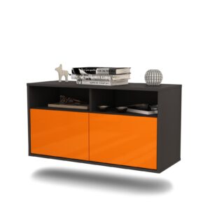 Lowboard Columbus, Orange, hängend (92x49x35cm)