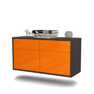 Lowboard Austin, Orange, hängend (92x49x35cm)
