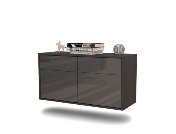 Lowboard Austin, Grau, hängend (92x49x35cm)