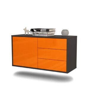 Lowboard Fort Worth, Orange, hängend (92x49x35cm)
