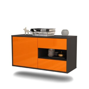 Lowboard Charlotte, Orange, hängend (92x49x35cm)