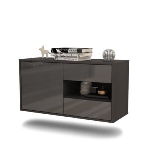 Lowboard Charlotte, Grau, hängend (92x49x35cm)