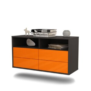 Lowboard El Paso, Orange, hängend (92x49x35cm)