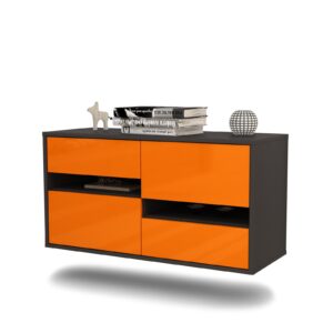 Lowboard Boston, Orange, hängend (92x49x35cm)