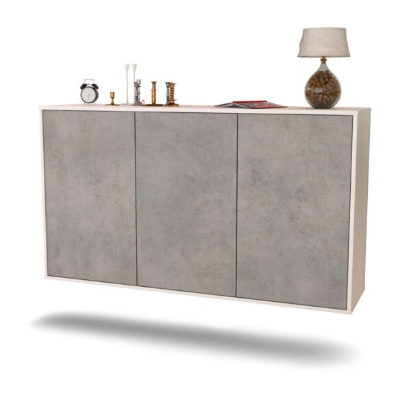 Sideboard Chattanooga, Beton, hängend (136x79x35cm)