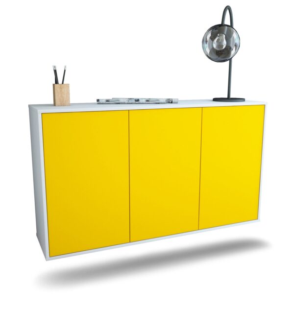 Sideboard Chattanooga, Gelb, hängend (136x79x35cm)