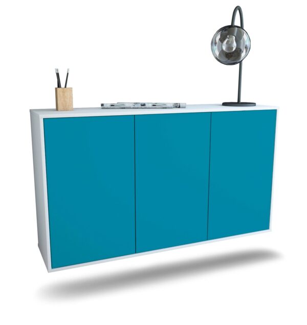 Sideboard Chattanooga, Türkis, hängend (136x79x35cm)