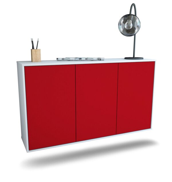Sideboard Chattanooga, Bordeaux, hängend (136x79x35cm)