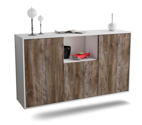 Sideboard Overland Park, Treibholz, hängend (136x79x35cm)