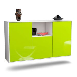 Sideboard Overland Park, Grün, hängend (136x79x35cm)