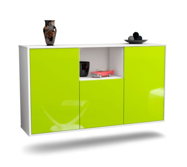 Sideboard Overland Park, Grün, hängend (136x79x35cm)