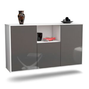 Sideboard Overland Park, Grau, hängend (136x79x35cm)