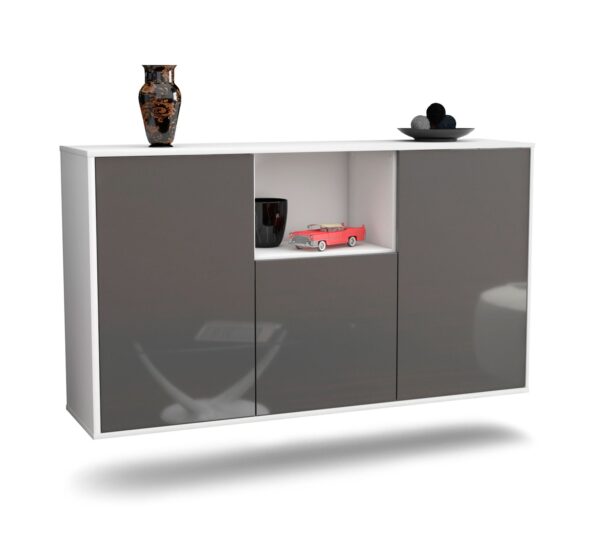 Sideboard Overland Park, Grau, hängend (136x79x35cm)