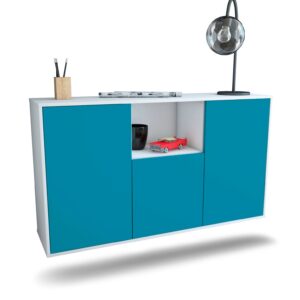 Sideboard Overland Park, Türkis, hängend (136x79x35cm)