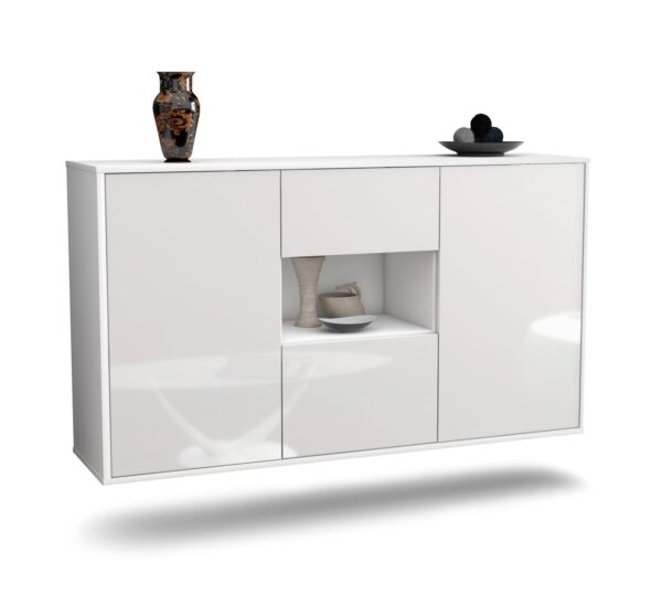 Sideboard Tallahassee, Weiß, hängend (136x79x35cm)