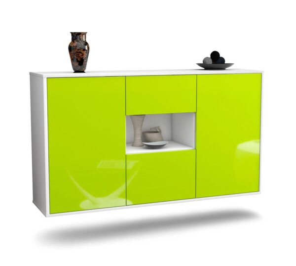 Sideboard Tallahassee, Grün, hängend (136x79x35cm)