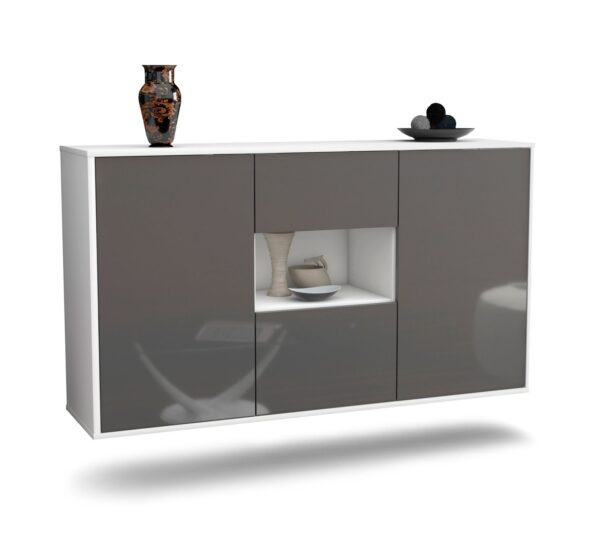Sideboard Tallahassee, Grau, hängend (136x79x35cm)