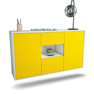 Sideboard Tallahassee, Gelb, hängend (136x79x35cm)