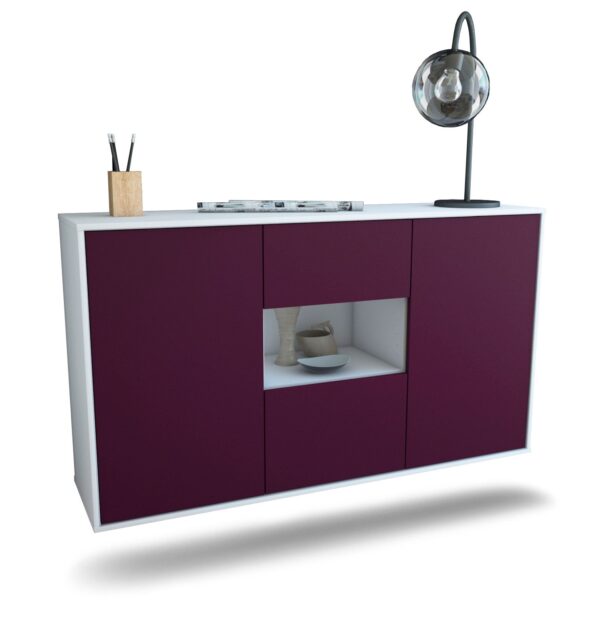 Sideboard Tallahassee, Lila, hängend (136x79x35cm)