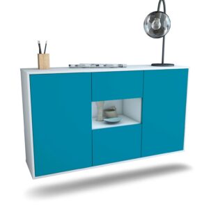 Sideboard Tallahassee, Türkis, hängend (136x79x35cm)
