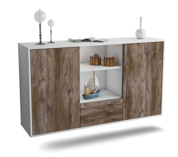 Sideboard Oceanside, Treibholz, hängend (136x79x35cm)