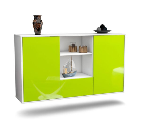 Sideboard Oceanside, Grün, hängend (136x79x35cm)