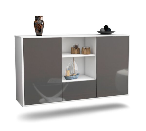Sideboard Oceanside, Grau, hängend (136x79x35cm)