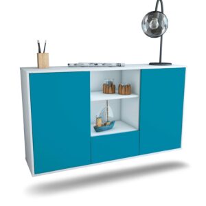Sideboard Oceanside, Türkis, hängend (136x79x35cm)