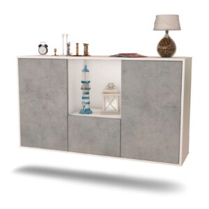 Sideboard Garden Grove, Beton, hängend (136x79x35cm)