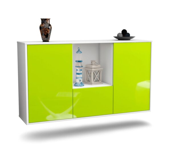 Sideboard Garden Grove, Grün, hängend (136x79x35cm)