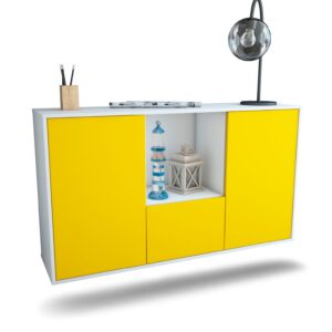 Sideboard Garden Grove, Gelb, hängend (136x79x35cm)