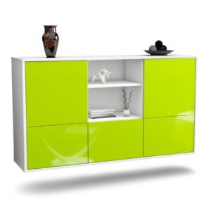 Sideboard Grand Prairie, Grün, hängend (136x79x35cm)