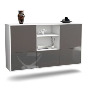 Sideboard Grand Prairie, Grau, hängend (136x79x35cm)