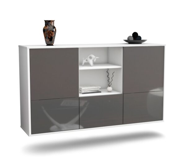 Sideboard Grand Prairie, Grau, hängend (136x79x35cm)