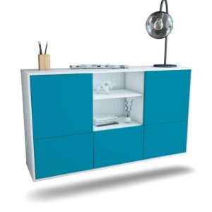 Sideboard Grand Prairie, Türkis, hängend (136x79x35cm)