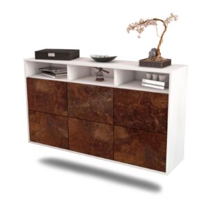 Sideboard Cape Coral, Rost, hängend (136x79x35cm)