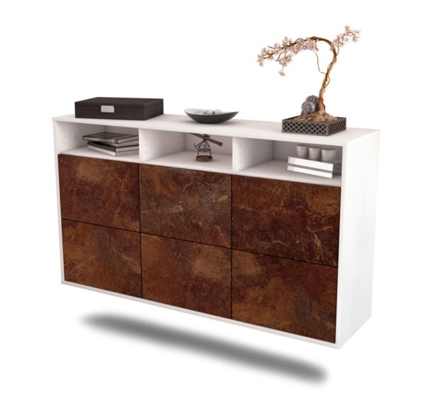 Sideboard Cape Coral, Rost, hängend (136x79x35cm)