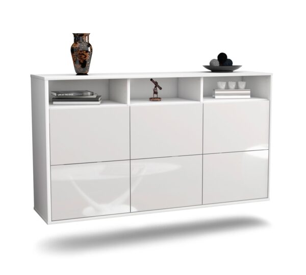 Sideboard Cape Coral, Weiß, hängend (136x79x35cm)