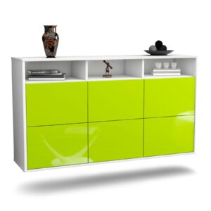 Sideboard Cape Coral, Grün, hängend (136x79x35cm)