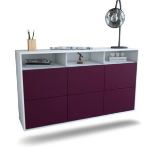 Sideboard Cape Coral, Lila, hängend (136x79x35cm)