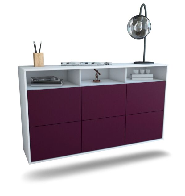 Sideboard Cape Coral, Lila, hängend (136x79x35cm)