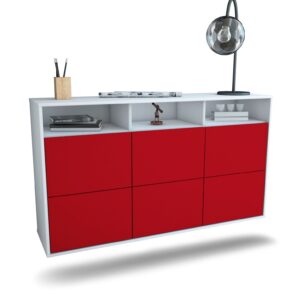Sideboard Cape Coral, Bordeaux, hängend (136x79x35cm)