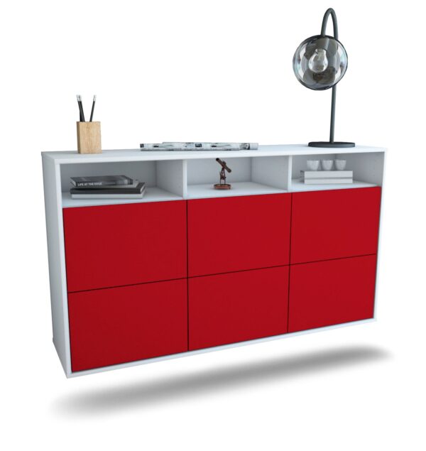 Sideboard Cape Coral, Bordeaux, hängend (136x79x35cm)