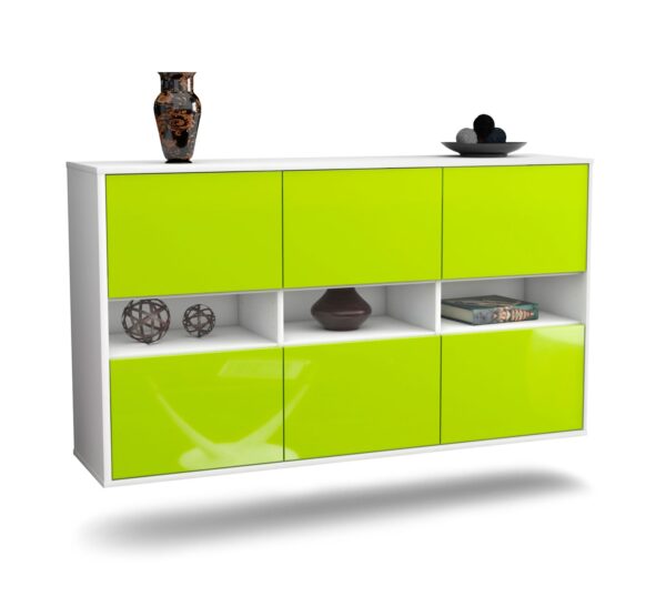 Sideboard Rockford, Grün, hängend (136x79x35cm)